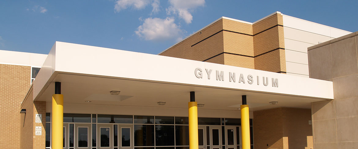 Image of entrance to a gymnasium